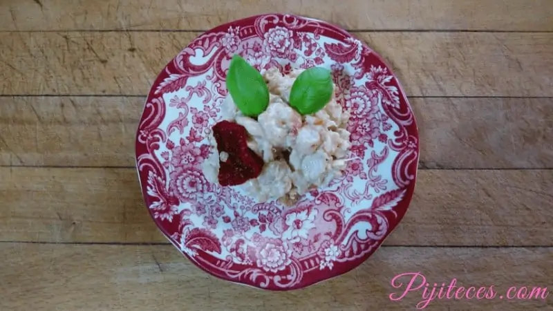 Bacalao con gambas en salsa de cacahuete
