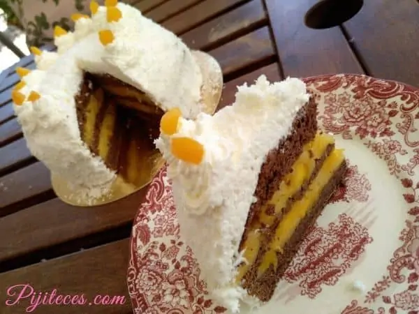 Tarta coconut de mango