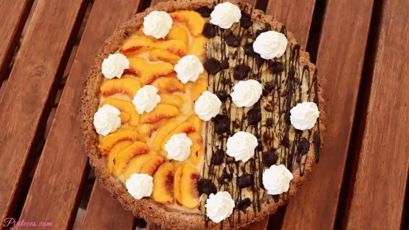 Tarta de crema pastelera y frutas