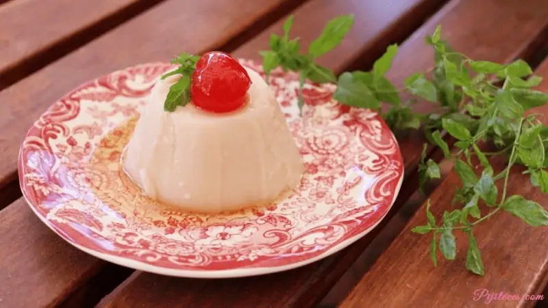 Panna cotta de chirimoya