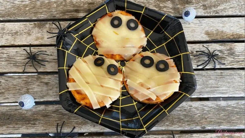 Mini pizzas de momia