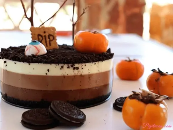 Tarta de 3 chocolates