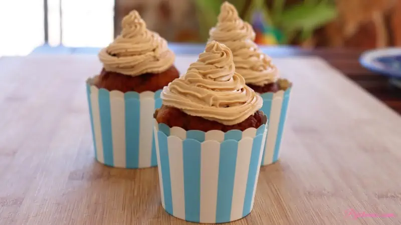 Magdalenas de dulce de leche