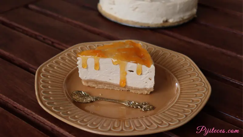 Tarta de queso y dulce de leche